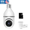 1080P Wireless E26 Bulb Camera WiFi Security Camera Smart IP Camera Night Vision +32G SD Card